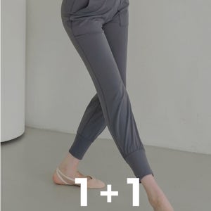 1+1 조거레깅스 필라테스바지 요가복하의 조거핏레깅스