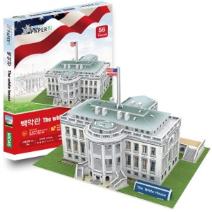 마스코트 페이퍼락 3D 퍼즐 백악관 창의력 발달 지능 계발 교구