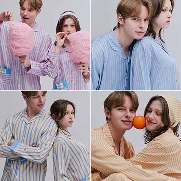 엠엠즈 커플 긴팔 잠옷 빅사이즈 여성 패밀리 파자마