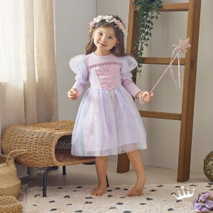 미니레시피 라푼젤 드레스 키즈 어린이 여아드레스 캐릭터 의상 할로윈데이 생일 선물