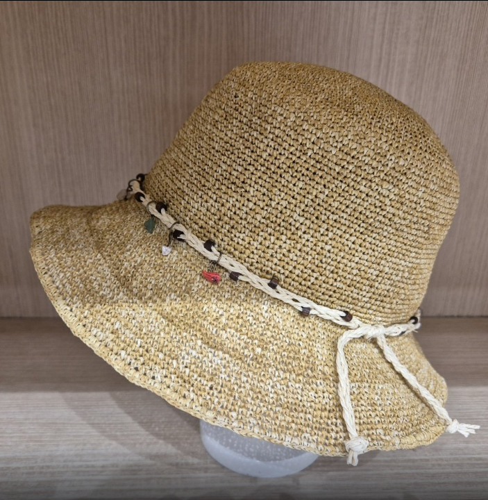 라탄 컬러스톤 밀짚모자 여성 썬햇 50대 바캉스 꾸안꾸 모자 여름휴가 필수템 핑크 진베이지 모카 카키 어머니선물 시어머니 acc