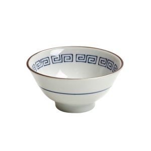 [유포] 일본 레트로 중화 도자기 밥공기 죽 덮밥 주발 시리얼 스프 요거트볼 국대접 사기그릇 일식 한식기 12cm