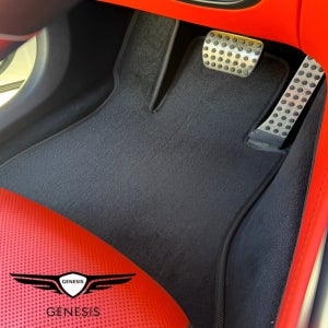 제네시스 전용 고급 순정 매트 직물 카페트 카매트 발판 1열 운전석+조수석 맞춤제작