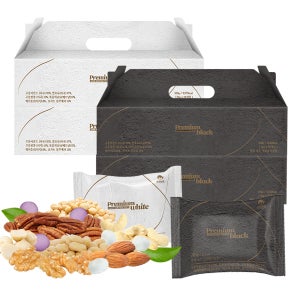 굿모닝너츠 하루한줌견과 프리미엄 블랙엔 화이트 100봉 하루견과류