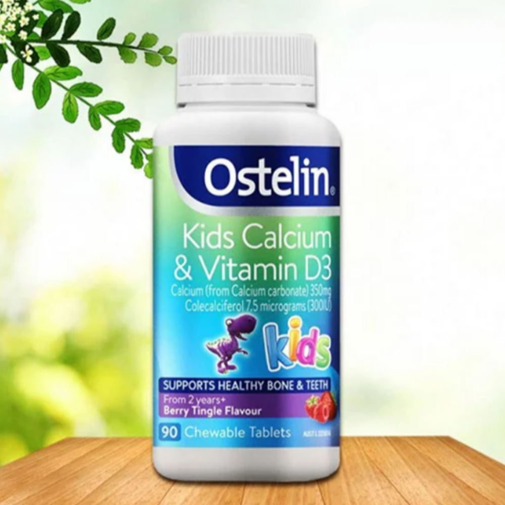 <b>오스텔린</b> 키즈 칼슘 &amp; 비타민 D3 츄어블 90정
