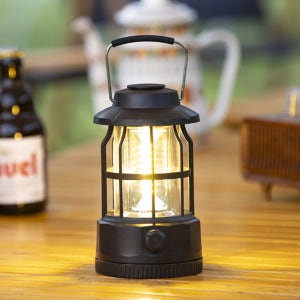 COB 레트로 감성 캠핑랜턴 L2(블랙) 낚시 야외랜턴