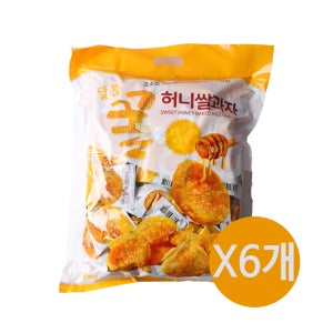 달콤꿀 허니 쌀과자 / 대용량 900g, 6개