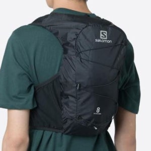 살로몬 액티브 스킨 8 ACTIVE SKIN 8 러닝조끼 트레킹 플라스크세트 블랙