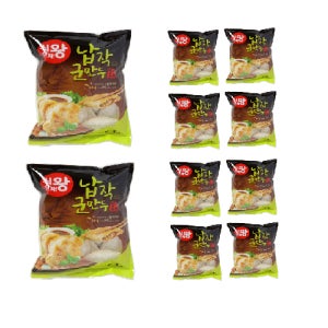 식자재왕 납작군만두 1KG 10개 (1박스)