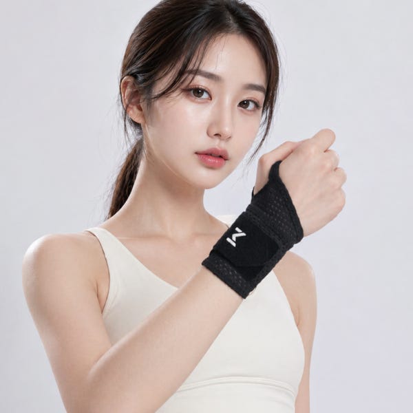 손목보호대 손목 아대 붕대 보호대 헬스 밴드 블랙 크로스핏 엄지 터널증후군 기본 메쉬형