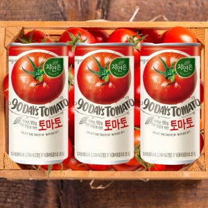 웅진 자연은 토마토 180ml 90캔 업소용 미니캔 소캔 음료수 주스