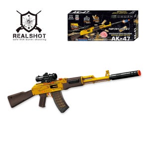 하하컴퍼니 리얼샷 전동 탄피배출 AK47 라이플 GOLD EDITION