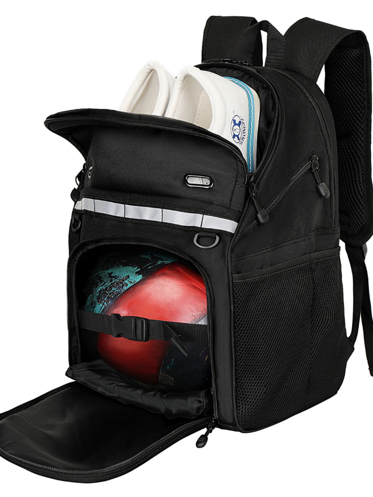 볼링 원볼백 볼링화 신발 수납 가방 백팩 배낭 검정색