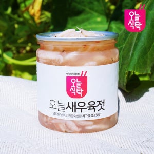 오늘식탁 국산 강경 신안 육젓 김장용 새우젓 선물용 1kg, 1개