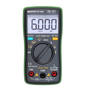 ZT 102L LCR 미터 인덕턴스 테스터기 디지털 멀티미터 TRMS 6000카운트 전압계 앰프미터 OHMMETR 다이오드 연속성 듀티 사이클 커패시턴스 자동차용