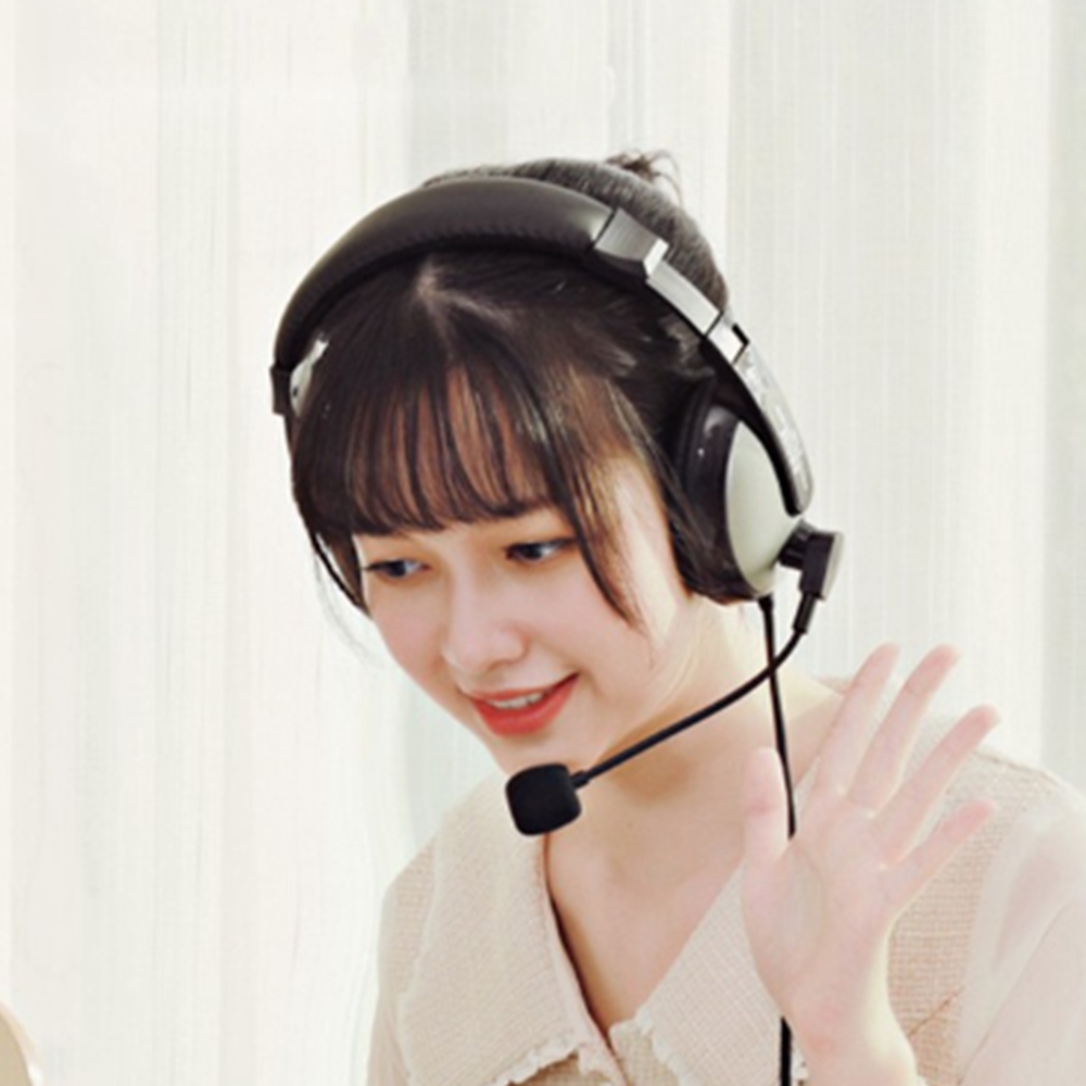 사무용 업무용 헤드셋 유선 헤드폰