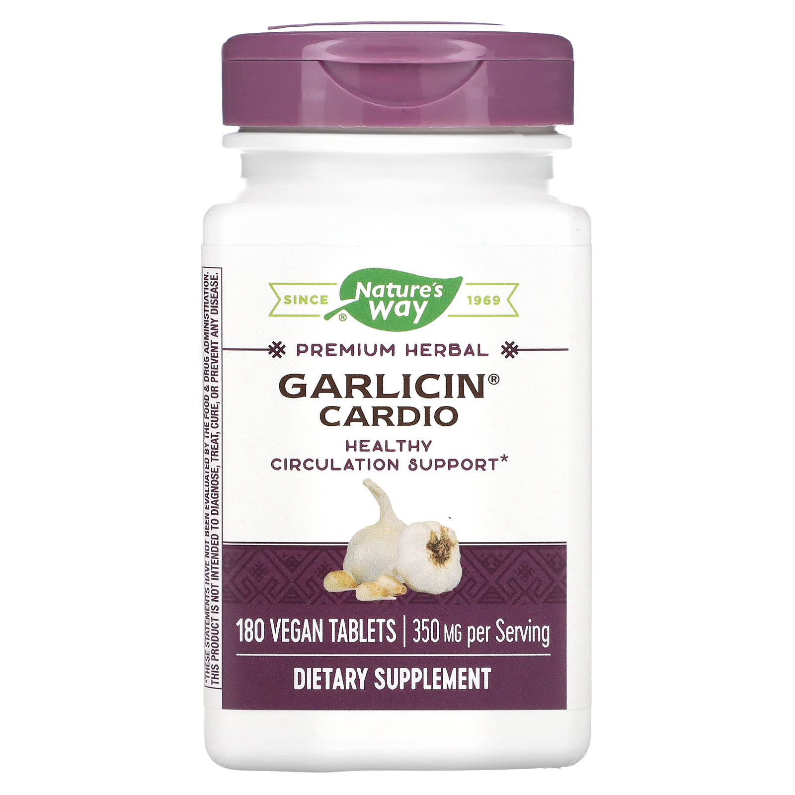 네이쳐스웨이garlicin 카디오 350mg 베지 정제 180정