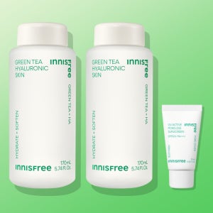 [더블기획] 이니스프리 그린티 히알루론산 스킨 / 저자극 수부지 속건조 170ml, 2개