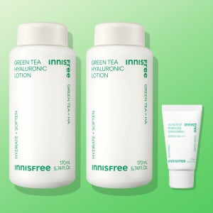 [더블기획] 이니스프리 그린티 히알루론산 로션 / 저자극 수부지 속건조 170ml, 2개