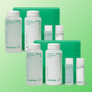 이니스프리 그린티 씨드 히알루론산 스킨케어 2종 세트 2개 (스킨 170mL+로션 170mL)