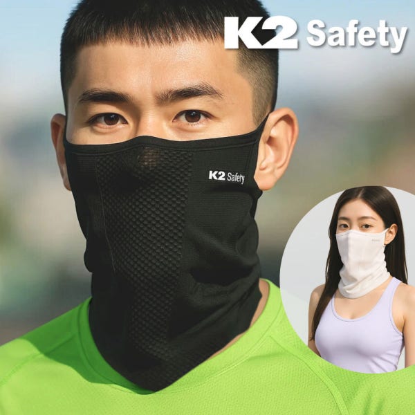 K2 쿨핏 쿨마스크 자외선차단마스크 자전거 골프마스크 얼굴햇빛가리개