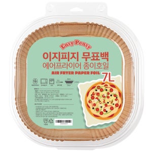 이지피지 무표백 에어프라이어 종이호일 정사각형 23cmx23cm, 1개