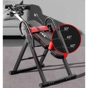 거꾸리 운동기구 거꾸로 물구나무서기 기구 척추 홈트 33cm 패널/150캐티/안전 스트랩-청흑