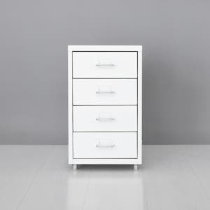 피하 낮은서랍장 4단 28x41x48, 4단, 화이트 5673.0494