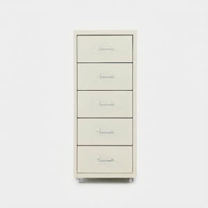 피하 서랍장 28x41x69, 5단, 크림 0657.3741