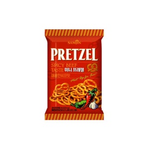 삼진 미니 프레첼 / 프레즐 과자 매콤비프, 70g, 48개