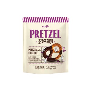 삼진 미니 프레첼 / 프레즐 과자 초코, 45g, 48개