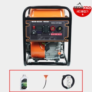 세다 듀얼 용접발전기 초경량 29KG 용접겸용 산업용 현장용 가솔린 SEDA-GF3800