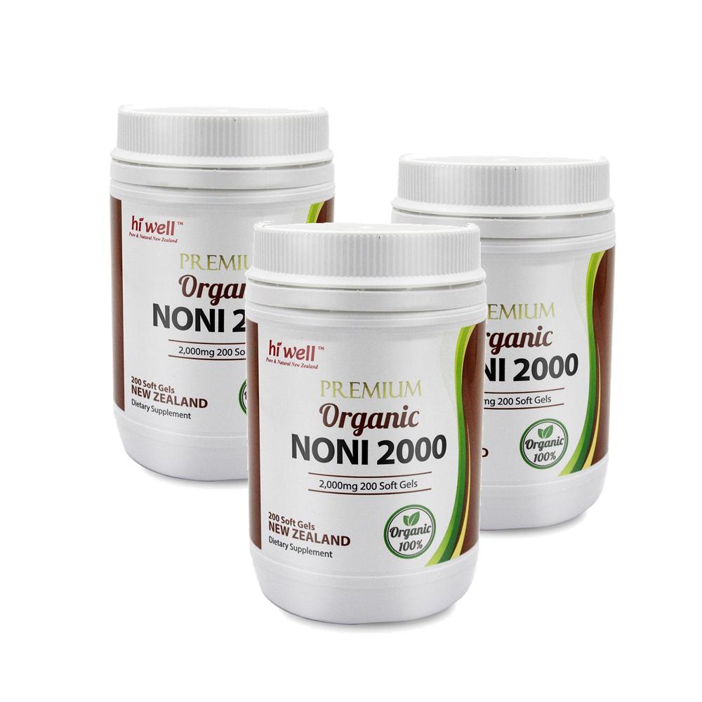 하이웰 노니 2000 200정 3개 Hi Well Premium Noni