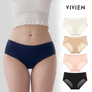 [연말 감사제] 비비안 팬티 라이크라 모달 크레오라 누디 노라인 심리스 언더웨어