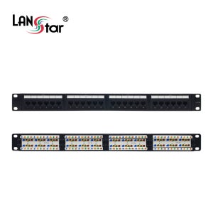 랜스타 LS-EPLB-24P19N 패치판넬 CAT5E 24포트 19인치 허브랙/서버랙용