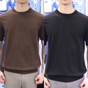 레노마옴므 25년 SS 라운드넥 면혼방 반팔니트 2컬러