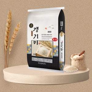 25년 푸드앤픽 경기미 특등급쌀 단일품종 경기쌀 20kg, 1개