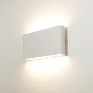 LED 모던 슬림 COB 사각 방수 벽등 외부 벽조명 실외 벽부등 화이트