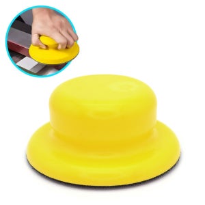 원형 핸드샌더기 수동 샌딩기 사포 홀더 벨크로패드 RE 120mm