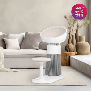 LG전자 퓨리케어 오브제컬렉션 에어로캣타워 (원형) AS065CWHA 캣타워형 공기청정기 온열좌석