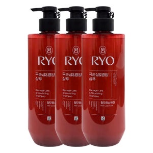 려 함빛 극손상&영양 샴푸 플로럴, 592ml, 3개
