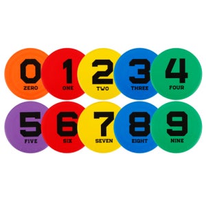 스타 숫자 마커 세트 EARM600 25cm 숫자 0~9 10개 1세트 논슬립 놀이 학교 용품