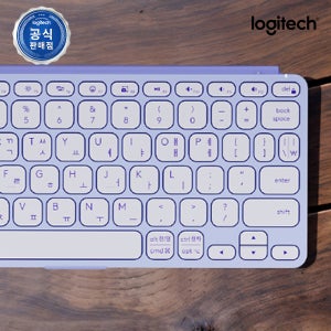 로지텍코리아 KEYS-TO-GO 2 휴대용 사무용 무선 블루투스 키보드 라일락, 팬터그래프