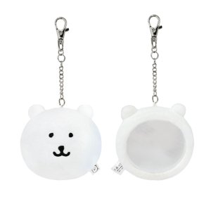 담곰이 봉제 인형 얼굴 거울 키링 농담곰 나가노 캐릭터 굿즈