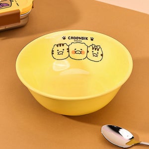 카카오프렌즈 춘식이 빈티지 라면기 이지스택 라면그릇 옛날분식집 레트로 우동 멜라민 홈포차