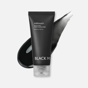 밀크터치 블랙 머드 포어 모공 피지 왁싱 마스크 필 오프 팩 80ml, 1개