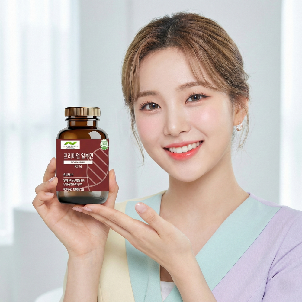 <b>뉴트</b>리안 알부민 고함량 영양소 <b>피로</b>회복 난백분 120정
