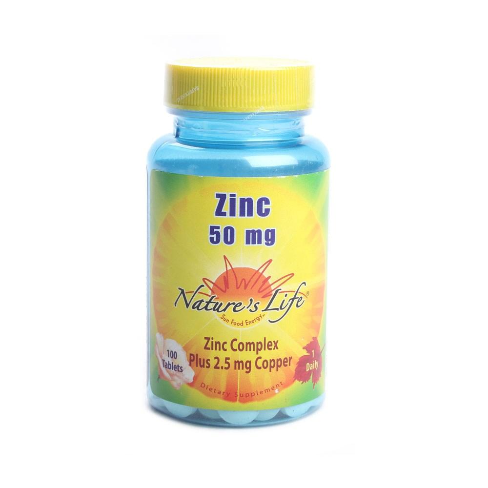 <b>네이쳐스라이프 아연</b> 50mg 100정