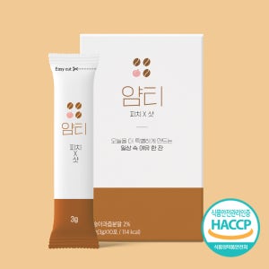 얌티 디카페인 아샷추 피치 샷 분말 가루 비타민 워터 물에 타먹는 음료 10개입