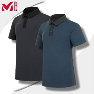 밀레 남성 여름 기능성 냉감 반팔 티셔츠 신축성 통기성 우수